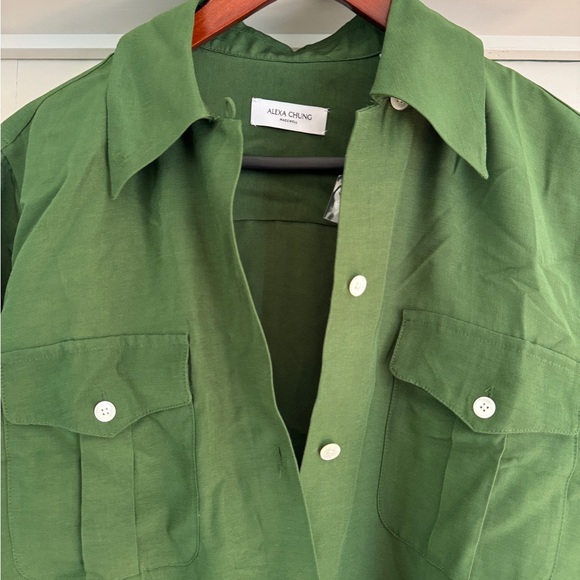 Alexa Chung for Madewell Pleat-Pocket Button-Up Shirt SM new - Picture 5 of 5
